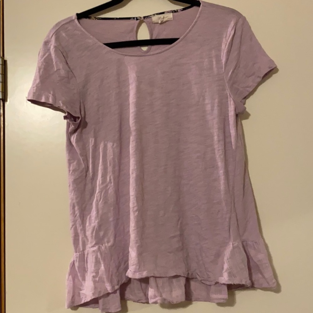 Lilac short sleeve top